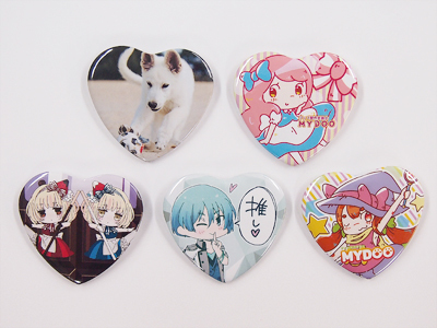 缶バッジ-変形タイプ | 【MYDOO-INFO】