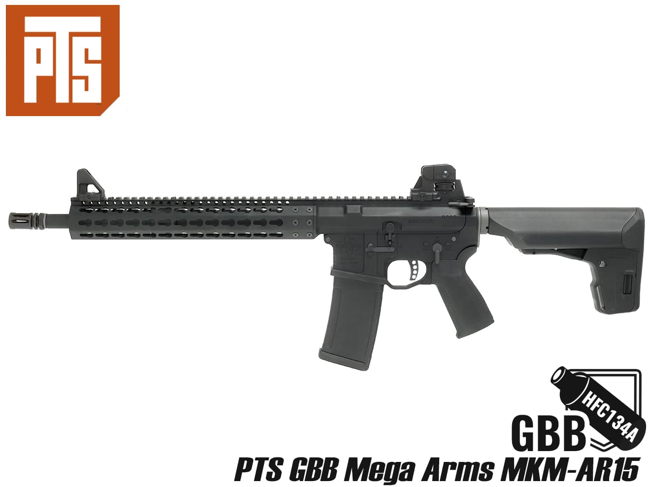 KSC PTS MEGA ARMS MKM−AR15 KWA PTS Mega Arms MKM AR-15 Gas Blow
