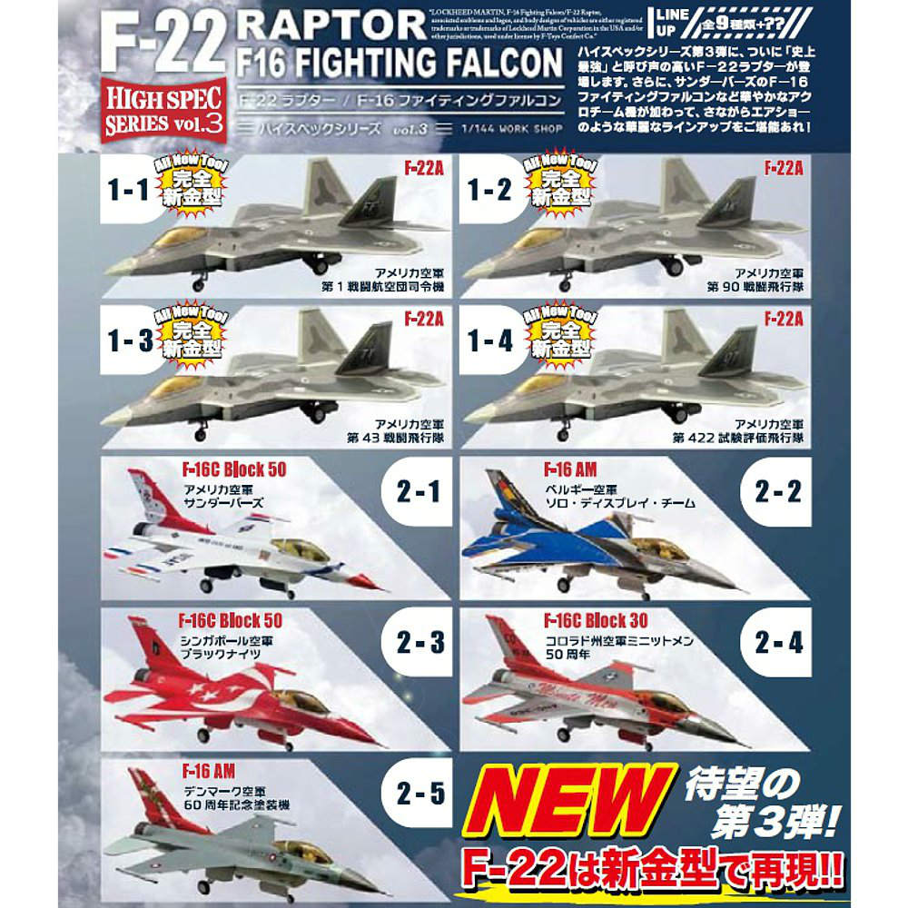 F-toys 1/144 F-22 シークレット 第49戦闘航空団司令機 ​