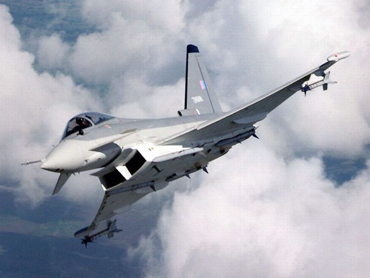 英空軍 戦闘機 ユーロファイター タイフーン フラップ 翼面 タグ