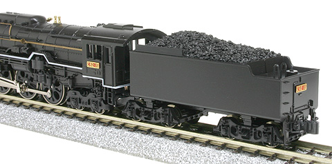 C62の石炭を山盛りにする