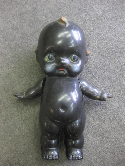 古いキューピー人形黒セルロイド