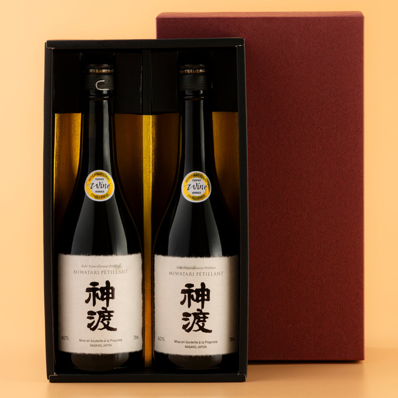 神渡 純米吟醸 Pétillant 720ml 2本ギフト箱入 豊島屋｜長野県の日本酒