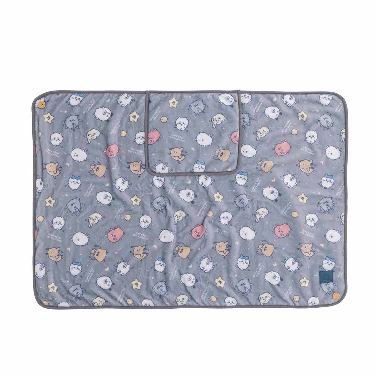 ナガノキャラクターズ あったか収納ポケット付き3WAYブランケット