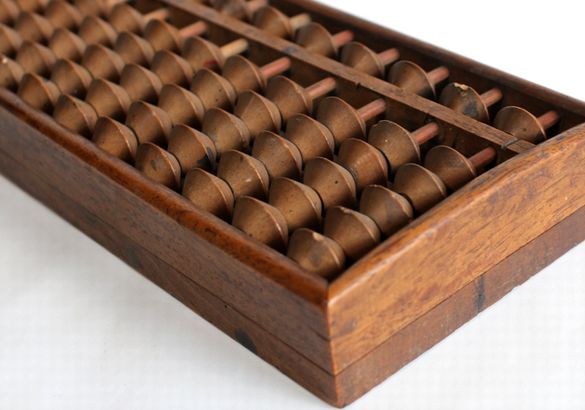 五玉算盤(そろばん) 大正・昭和初期 B138 - 骨董、古民具、古書の“芳栄堂”