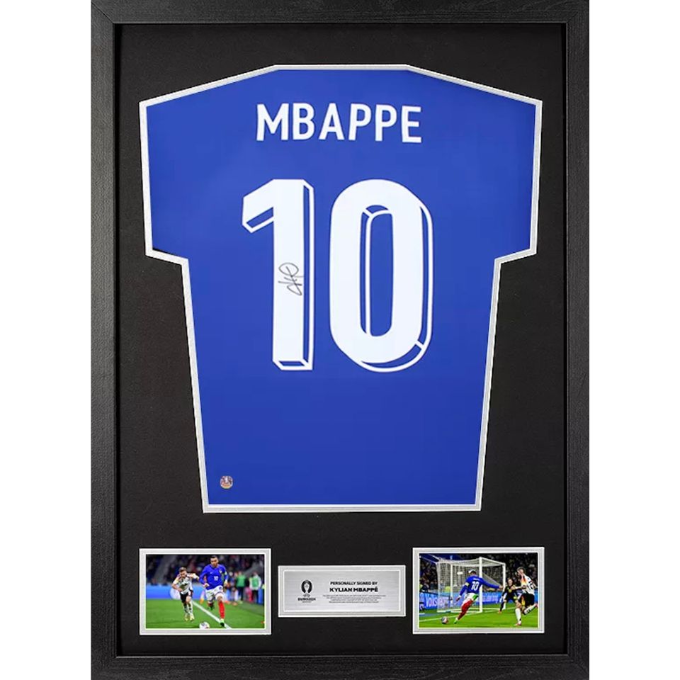 パリ・サンジェルマンFC チーム直筆サイン入りユニフォーム/エムバペ