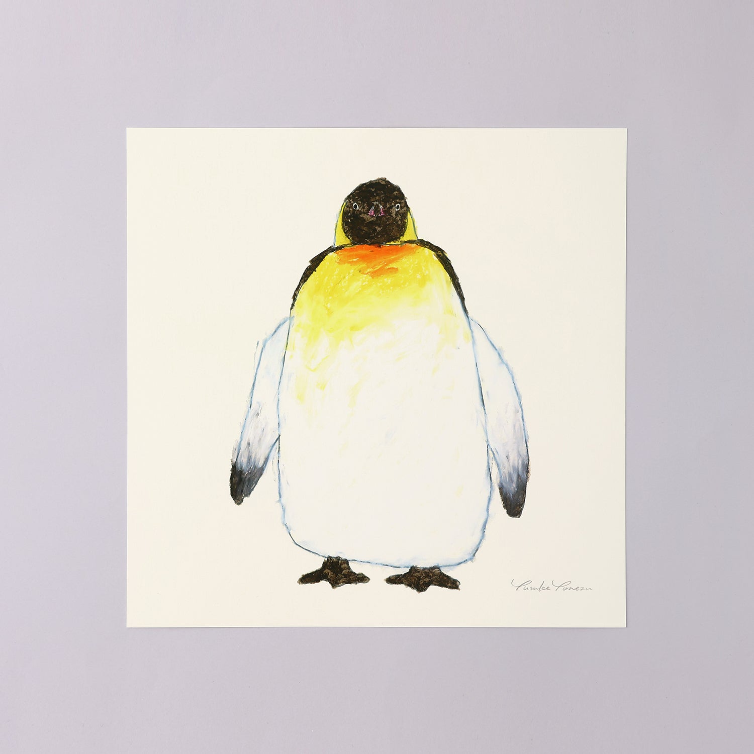 砂絵 ペンギン 絵画 アート作品 砂絵 ペンギン 絵画 アート作品 水彩画