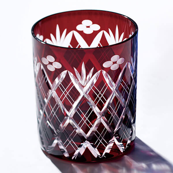 江戸切子 小花剣矢来紋 ロックク?ラス | aito製作所 | 美濃焼・瀬戸焼