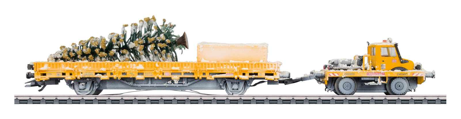 Marklin 39942 Two-Way Mercedes Unimog with a Christmas Tree – Ajckids