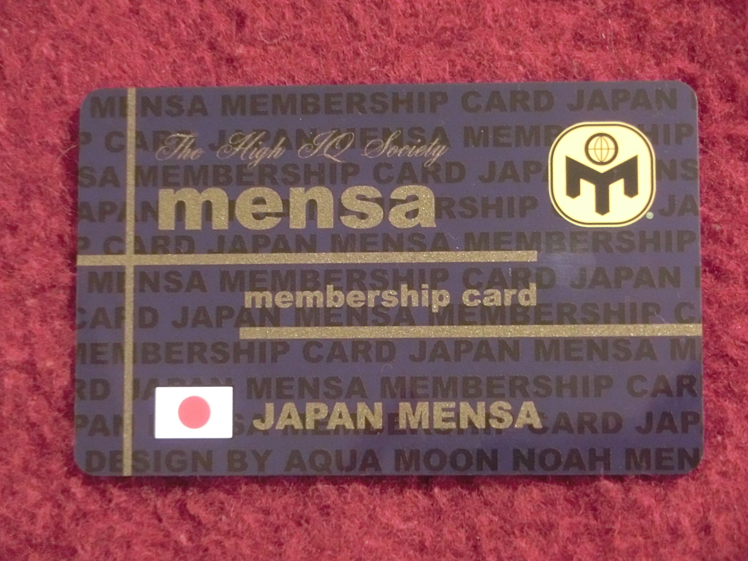 最新版 JAPAN MENSA メンサ 会員証 メンバーカード 【公式通販】