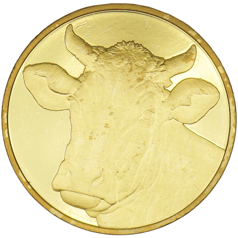 中古B/標準】 純金干支 メダル 令和三年 丑 2021年 1/4oz 1/4オンス