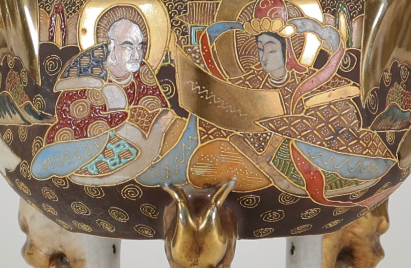 京薩摩錦光山造銘香炉 | 骨董品・美術品の買取 出張買取・鑑定対応