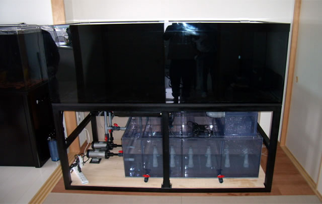 上部濾過槽付き1800mmアクリル水槽＋水槽台セット 上部濾過槽付き