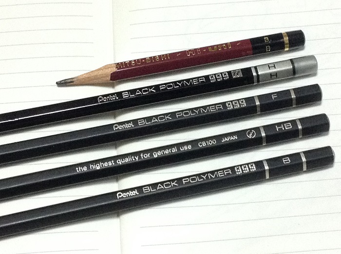 BLACK POLYMER 999 硬さ B ぺんてる Pentel Pentel/ぺんてる】BLACK