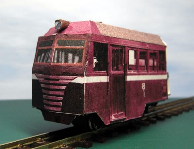 西大寺鐵道キハ8形単端式気動車ペーパークラフト（HOナロー） | 夢色