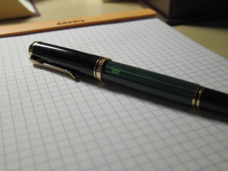 廃盤OMニブ】 ペリカンM400 緑縞 OM ペリカン スーべレーン M400