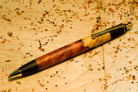 野原工芸花梨紅白ボールペン 幻の紅白カリン・バール | 野原工芸｜作り手