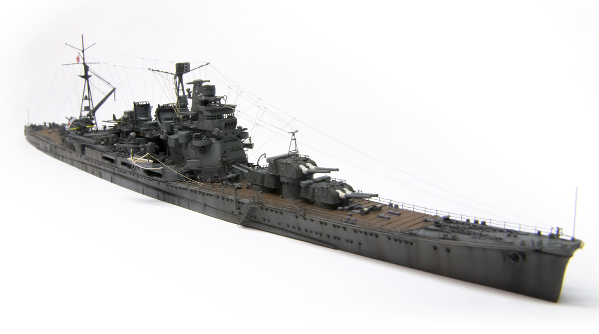 フジミ 1/700 愛宕 純正エッチングパーツを使ってあっさり作ってみた