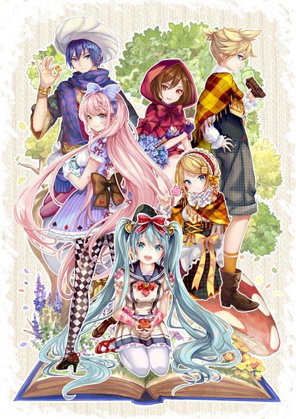 初音ミク ミニ色紙 セット ナンジャタウン ミク ルカ リン レン カイト