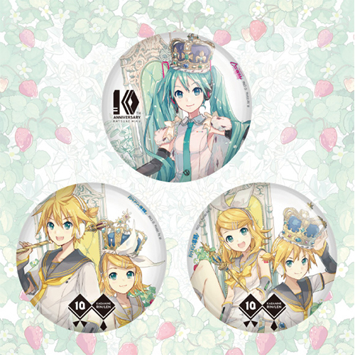 鏡音リン マルイ NEW YEAR PARTY 缶バッジ 鏡音リン マルイ NEW YEAR PARTY