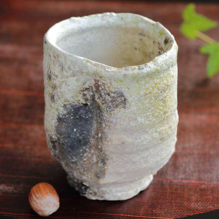 谷本貴 伊賀焼 湯のみ茶碗 緑茶カップ フリーカップ 穴窯焼成