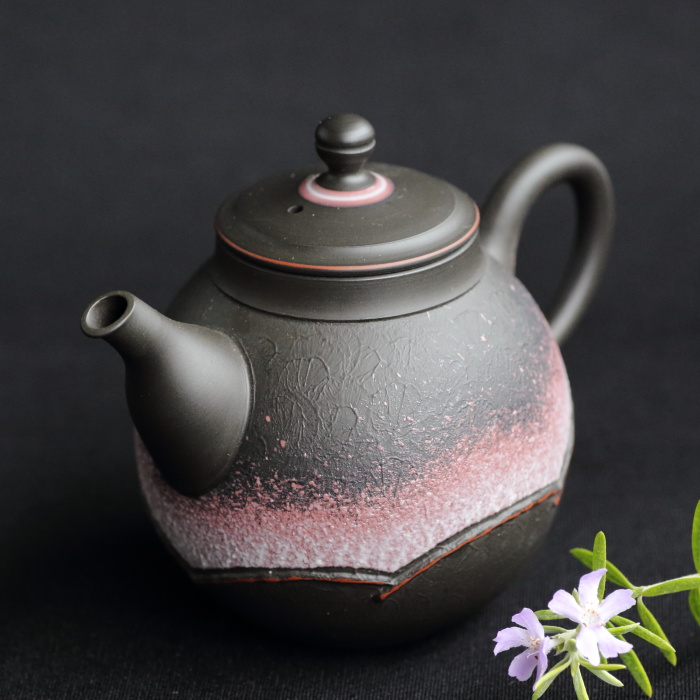 鯉江廣 あけぼの彩茶銚 満容量180ml 常滑焼後手急須 作家ものティーポット