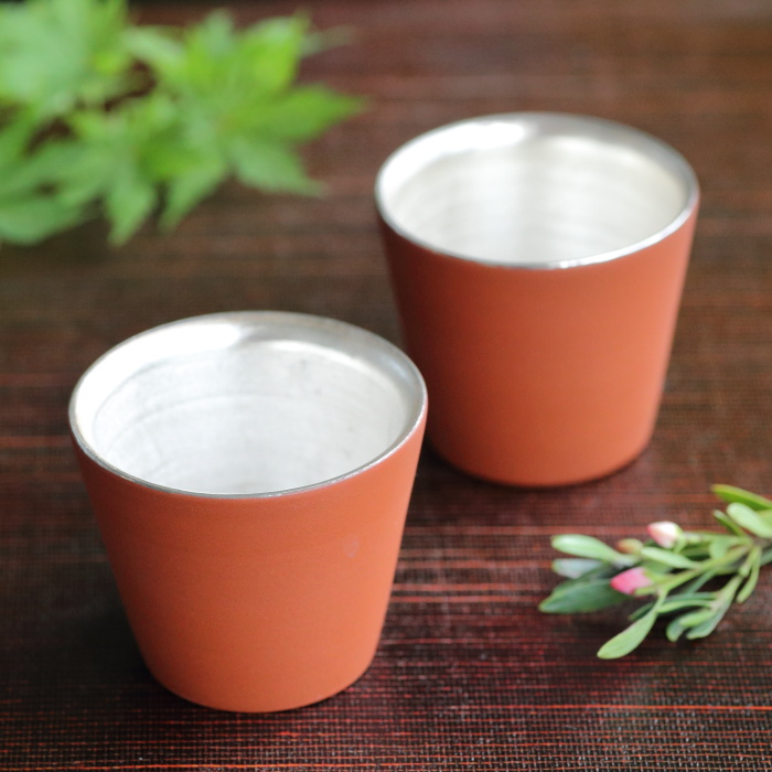 煎茶道具 紫砂 朱泥 内白釉 煎茶碗 20客まとめて N 6285 煎茶道具 紫砂