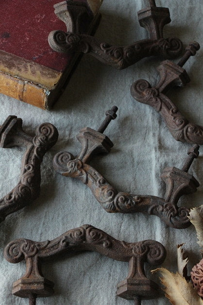 13個あり！アイアンの細工が美しいドアハンドル フランスアンティーク