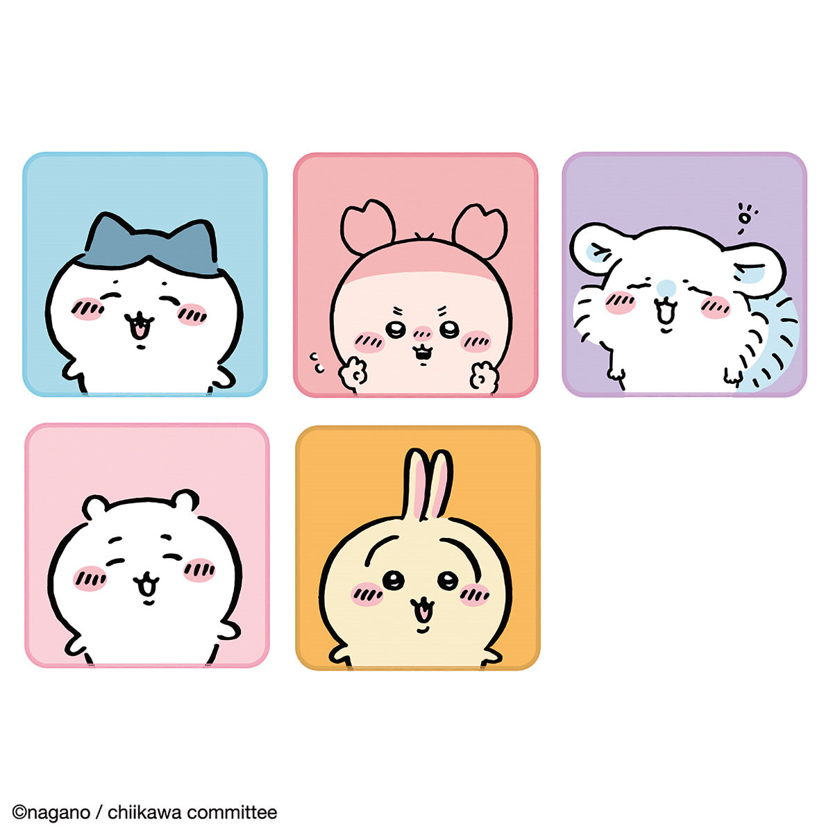 ちいかわ ミニタオル5枚組（ちいかわたちのおかお） | ちいかわ