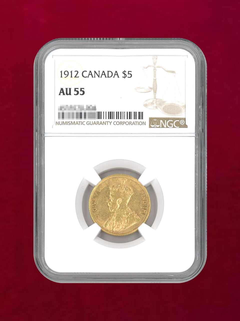 カナダ】5ドル 金貨 1912 NGC AU 55［A-0000084］ – ワールドコインズ