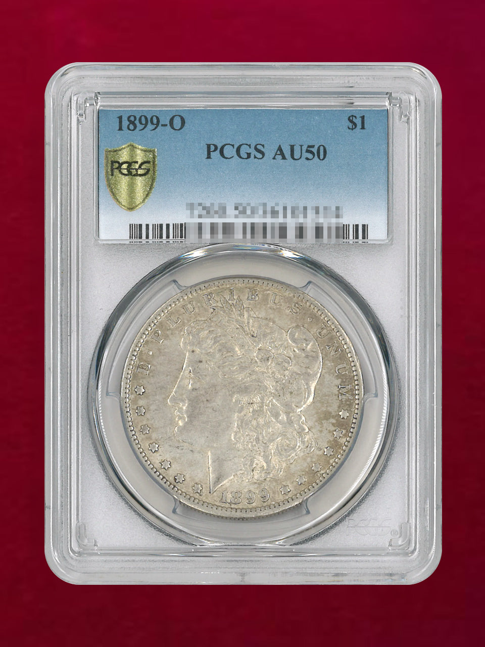 アメリカ】1ドル 銀貨 モルガンダラー 1899O PCGS AU50［B-0000467