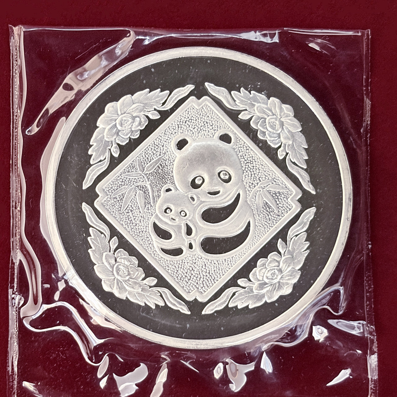 香港国際硬貨展覧会記念銀貨 1985年 ビニールケース付 5オンス 純銀