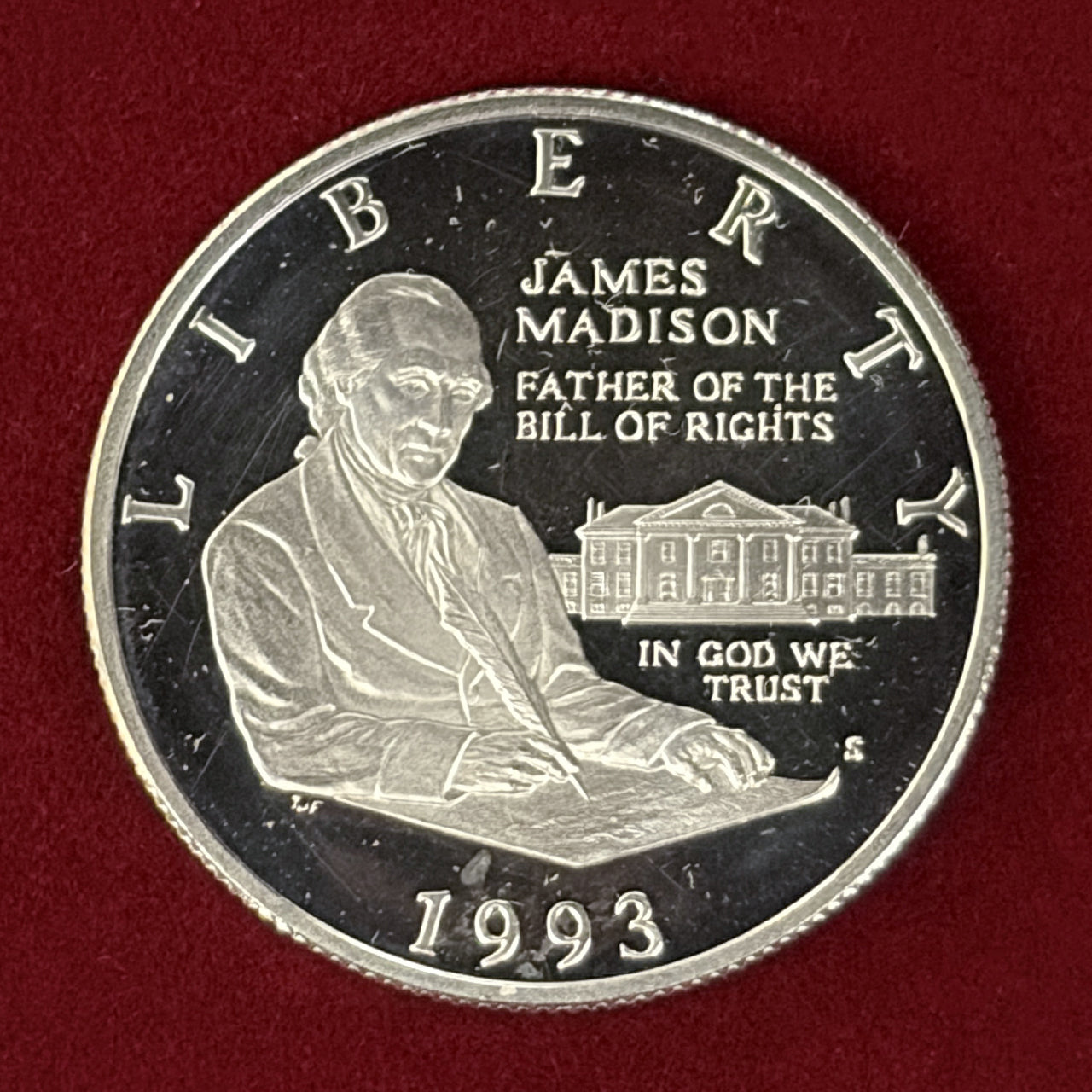 アメリカ】権利の章典 1/2ドル 銀貨 プルーフ 1993［B-0000713