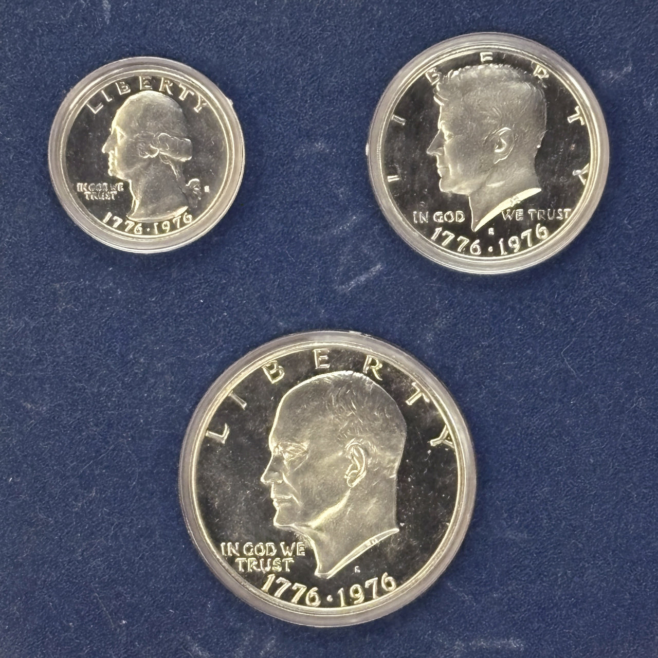 アメリカ】アメリカ独立200周年記念 プルーフセット 3枚組 1976［C