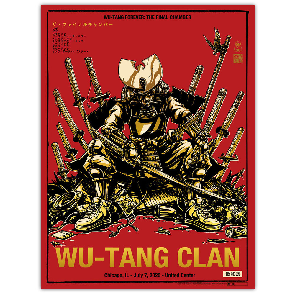 Wu-Tang Clan Chicago July 7, 2025 (Colorway Variant Gold Foil)