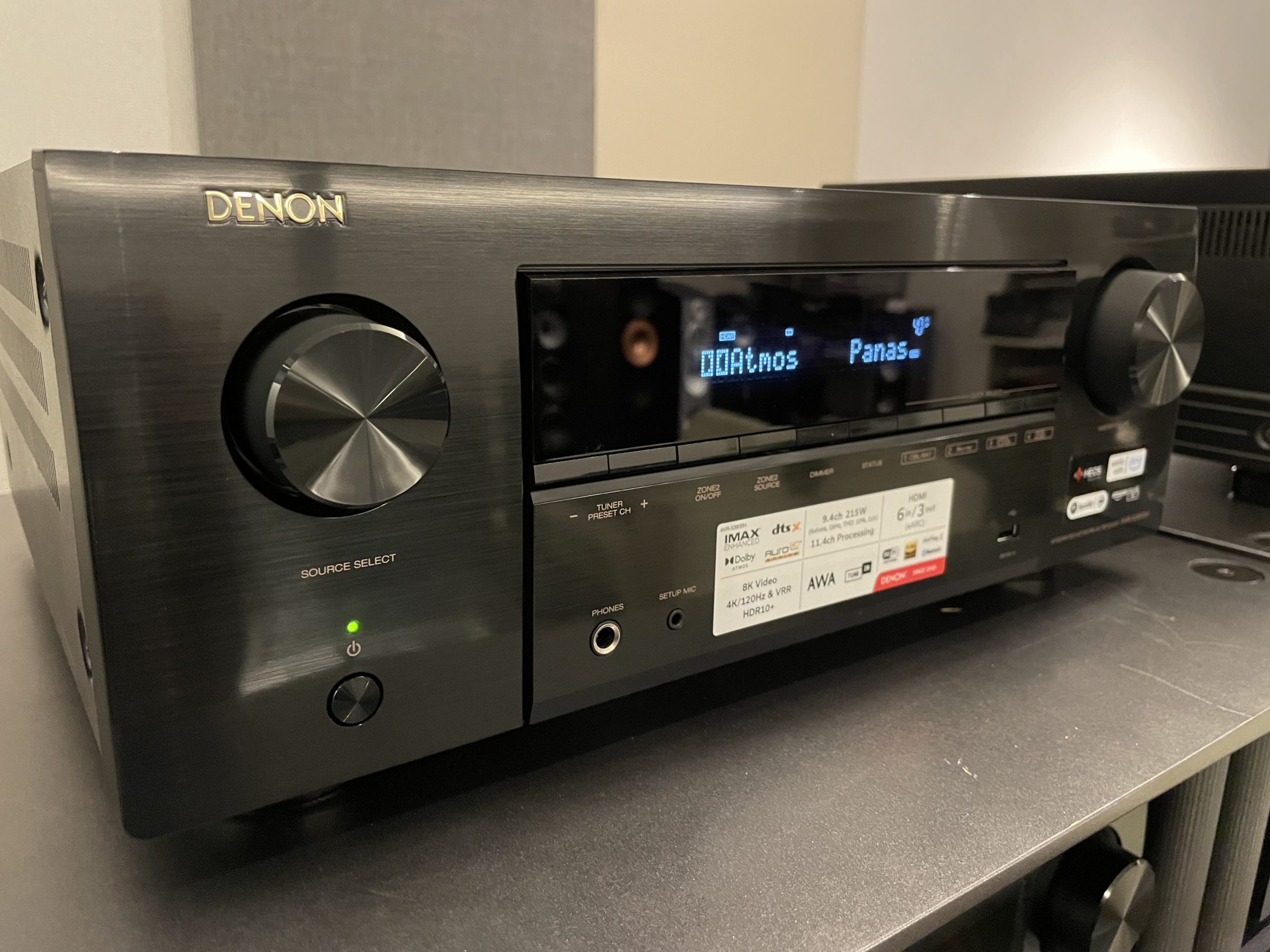 完動美品 DENON AVR-X3800H AVアンプ 25年5月28日購入品 完動美品