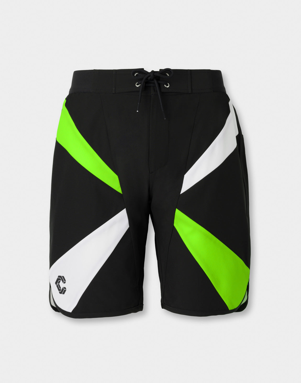 CRONOS Cross Panel Competition Shorts【BLACK×GREEN】