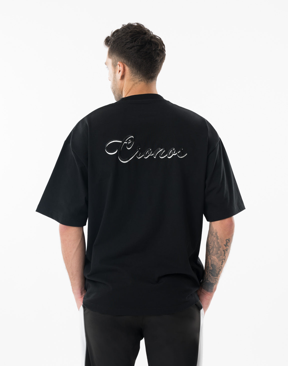 CRONOS SCRIPT SIDE S/S TEE【BLACK】