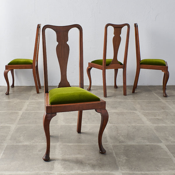 イギリス アンティーク 家具 ダイニングチェア 割引 2脚セット 英国