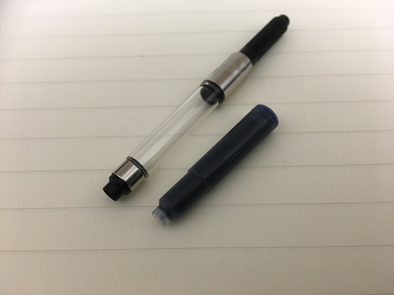 純正コンバーターが取り付けられない古いモンブラン万年筆に取り付け