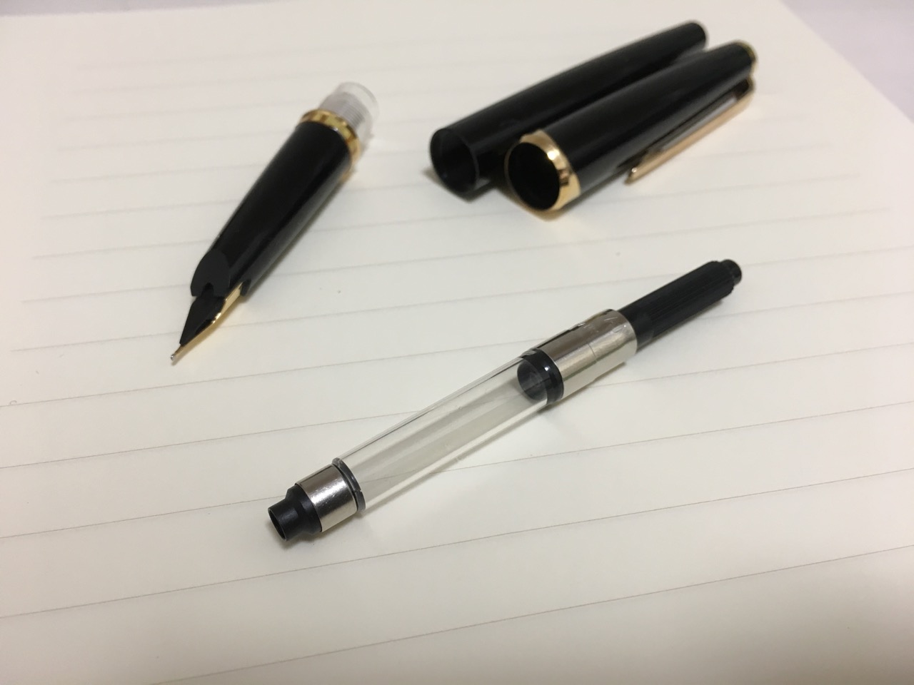 純正コンバーターが取り付けられない古いモンブラン万年筆に取り付け