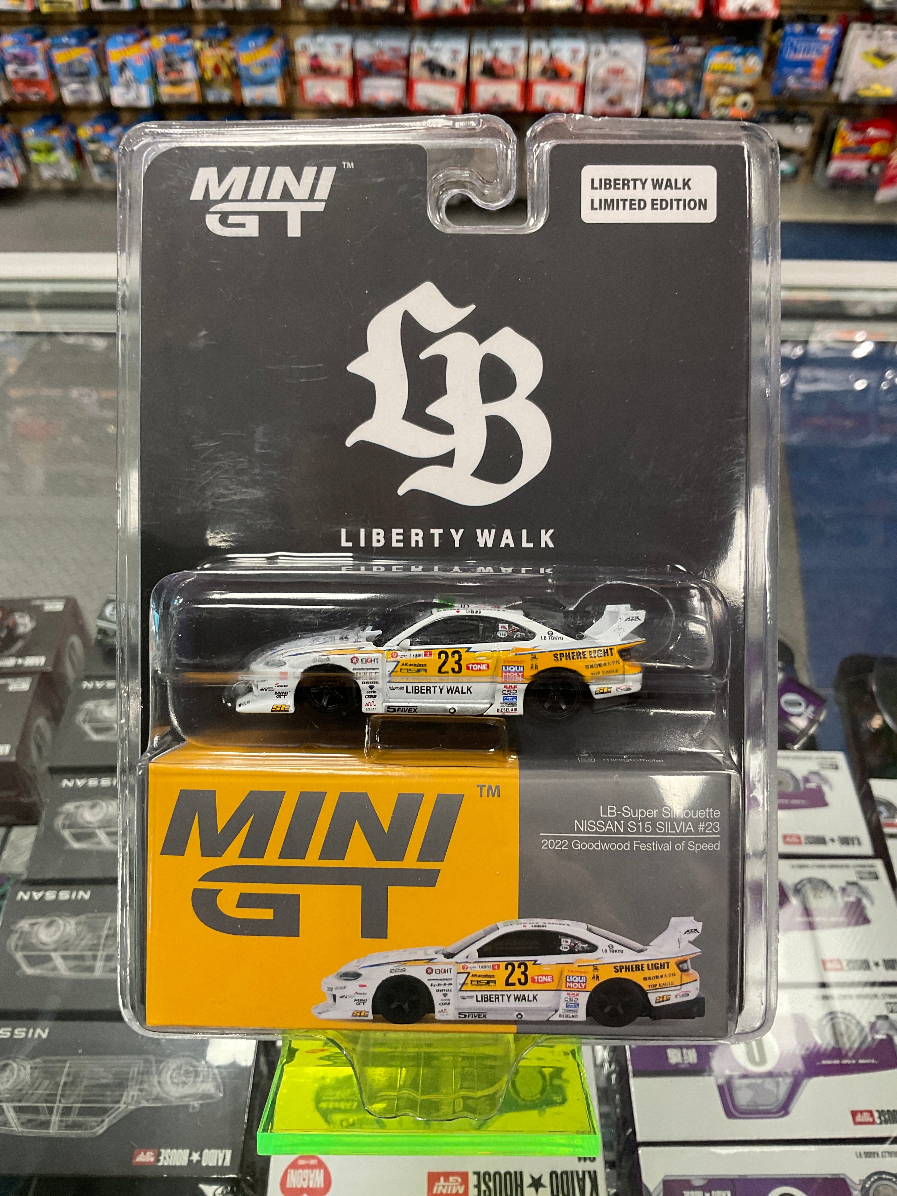 MINI GT LibertyWalk S15 ゴールド加藤会長サイン入り MINI GT