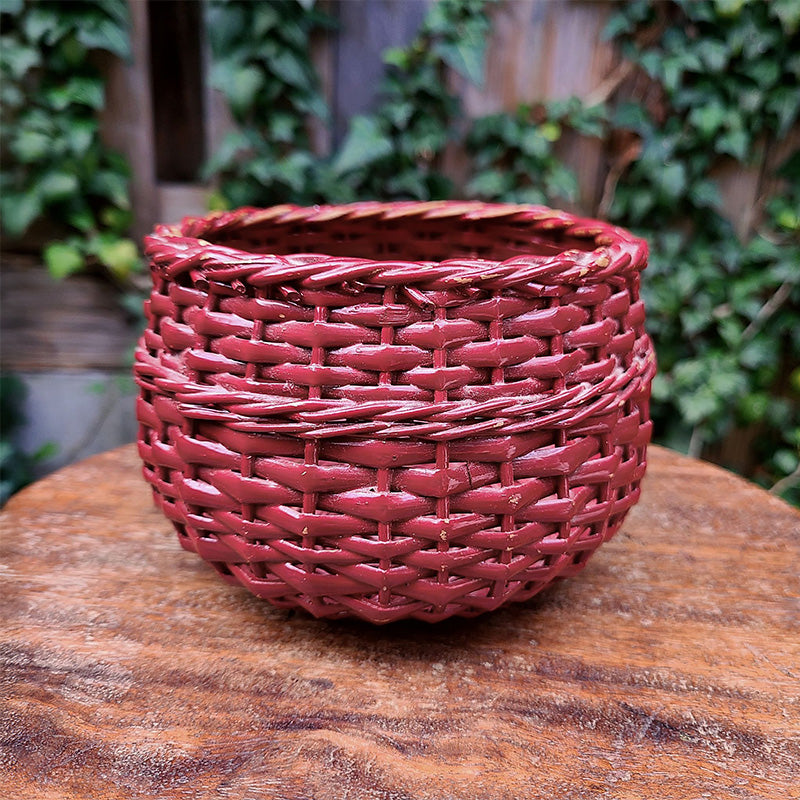 赤い籐かご かご バスケット フランス | アンティーク・ヴィンテージ