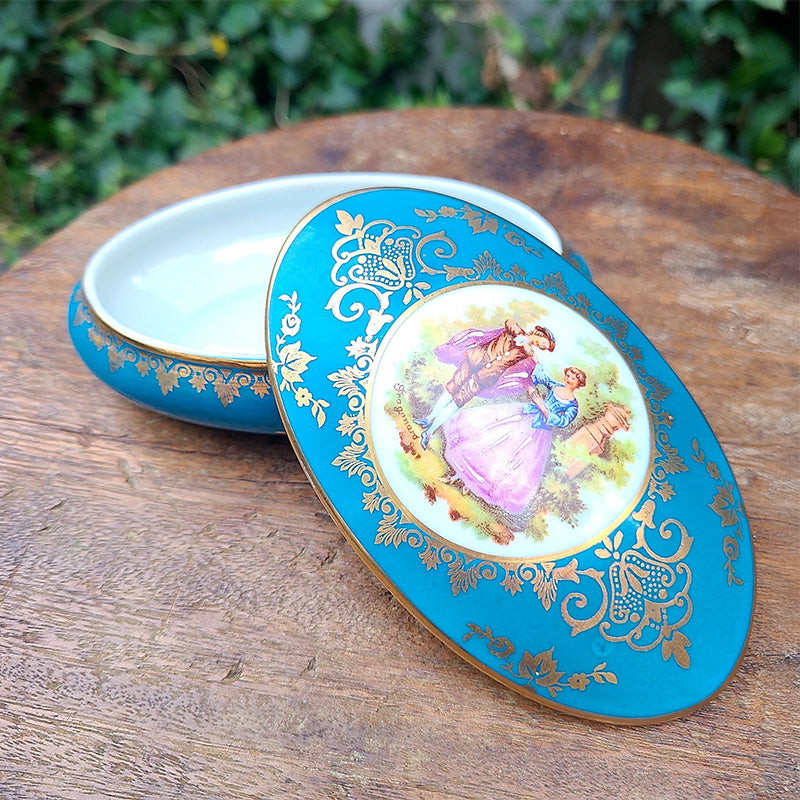 美品⭐️イタリア製】T.Limogesリモージュ青い花柄 バスルーム3点