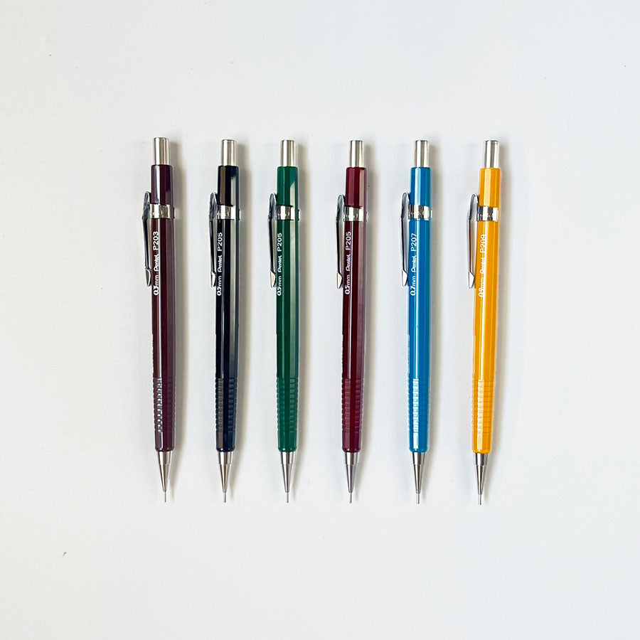 ぺんてる P205 P203 P207 P209 シャープペン 0.5mm 0.3mm 0.7mm 0.9mm