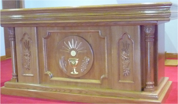 木工部｜ミサ祭壇｜家庭用祭壇(香台)の製作｜家族葬｜カトリック｜長崎