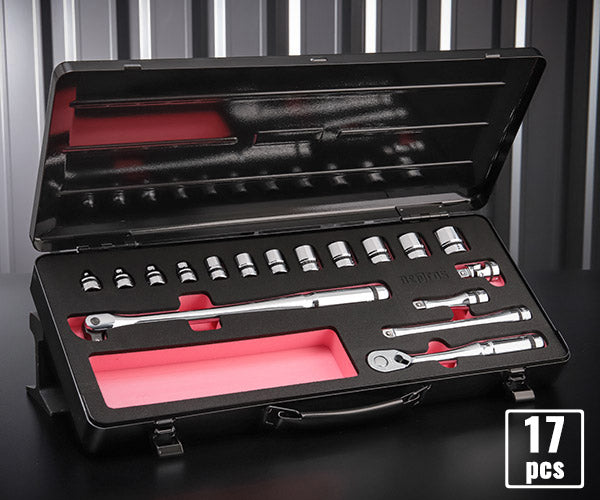 NEPROS 9.5sq. ソケットレンチセット [17点セット] ケース付き