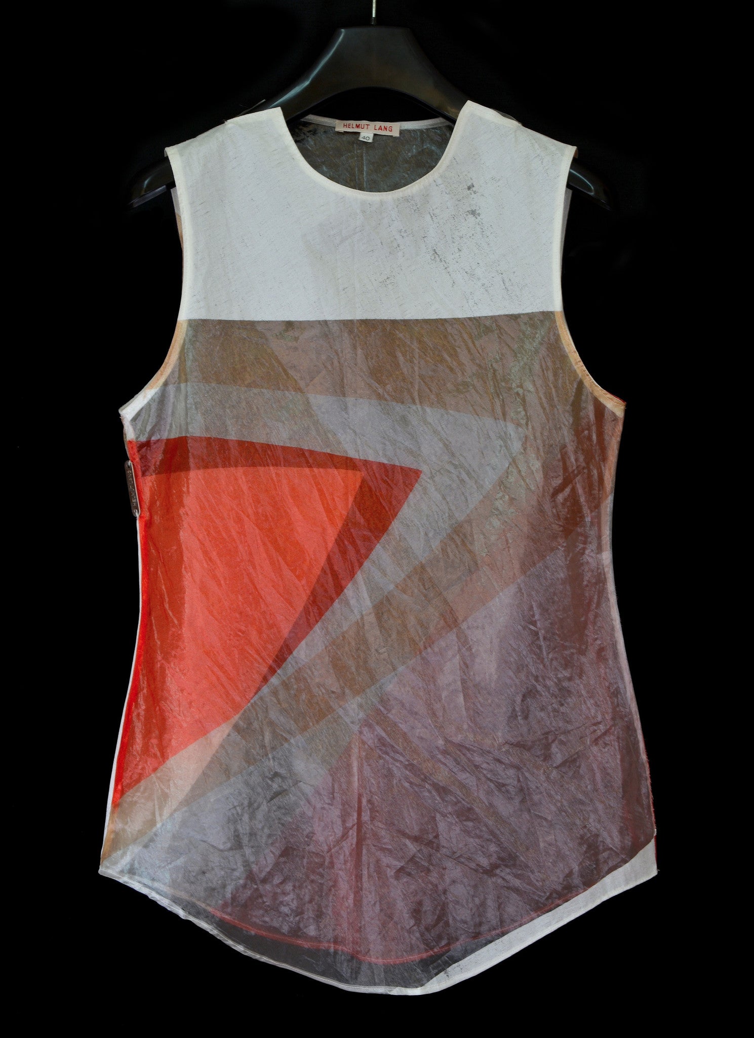 Helmut Lang 1995 Transparent Plastic Sleeveless Top – ENDYMA