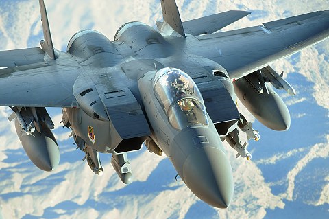 F15ストライクイーグルのバンカーバスター搭載機塗装済完成品 タミヤ 1