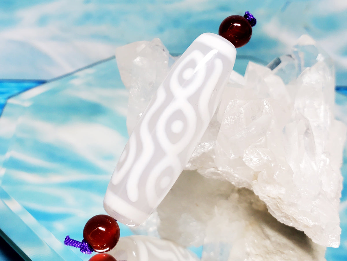 おしゃれだし効果感じる！龍眼白天珠さん！綺麗！ おしゃれだし効果